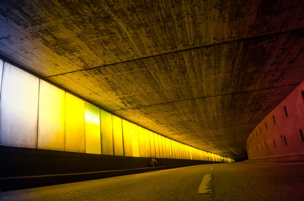 the tunnel